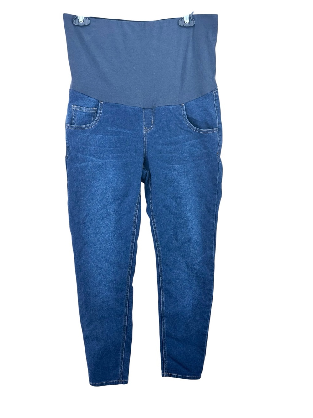Motherhood Maternity Bounceback size large (12-14) denim skinny jeans full panel